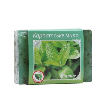 Мило ручної роботи Карпатське Мило М'ятне 90г
