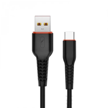Кабель USB Type-C SkyDolphin S54T Soft 1 м – зарядка и передача данных, 2,4 А(DL_E7E9B1BADDAA)