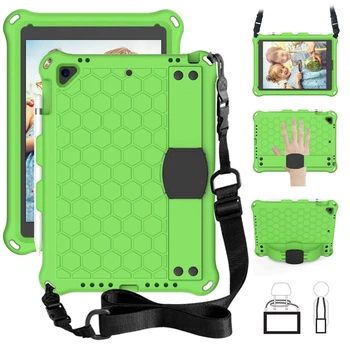 Чехол STR EVA Apple iPad 2017 детский с ремнём для ношения на плече и подставкой Green