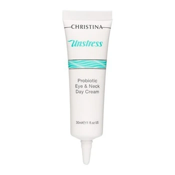 Christina Unstress Probiotic Day cream Eye&Neck SPF 8 - Анстресс Дневной крем для глаз и шеи SPF 8