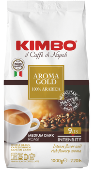 Кава в зернах Kimbo Aroma Gold 1 кг (8002200102180)