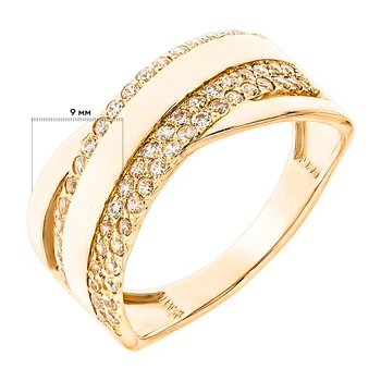 Кольцо Diamant К3358 (472609) 17.0