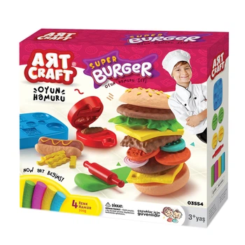 Набор для творчества DEDE Toys Art Craft Тесто для лепки Бургер (03554)