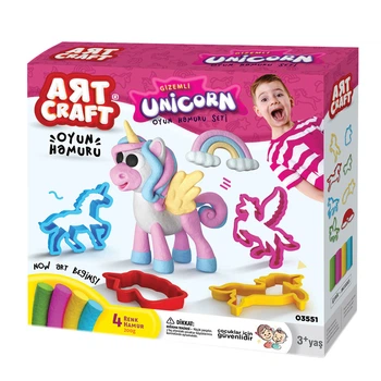 Набор для творчества DEDE Toys Art Craft Тесто для лепки Единорог (03551)