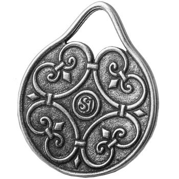 Амулет кулон Крапля Життя Semantic Jewelry Сріблення 3.5 x 2.9 x 0.2 см