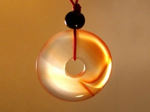 Амулет кулон из сердолика Время Semantic Jewelry 3.0 x 3.0 x 0.2 см