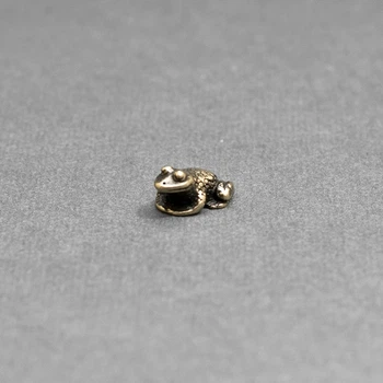 Оберег в Кошелек Лягушка Богатства Semantic Jewelry Бронзовое покрытие 0.9 x 0.5 x 1.1 см