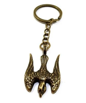 Амулет брелок Сокол Semantic Jewelry Бронзовое покрытие + брелок 2.4 x 3.7 x 0.2 см
