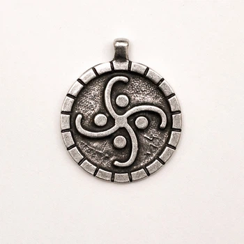 Амулет кулон Коловрат Воздушный Semantic Jewelry Серебрение 2.5 x 3.0 x 0.2 см