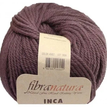 Пряжа Fibra Natura Inca 43027 Темно-коричневий