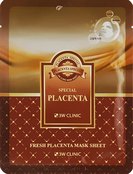 Відновлювальна маска з екстрактом плаценти - 3W Clinic Fresh Placenta Mask Sheet 1x23g (тканинна) (864732-138101)