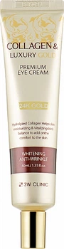 Крем для кожи вокруг глаз 3W Clinic Collagen & Luxury Gold Eye Cream 40 мл (8809772620063)