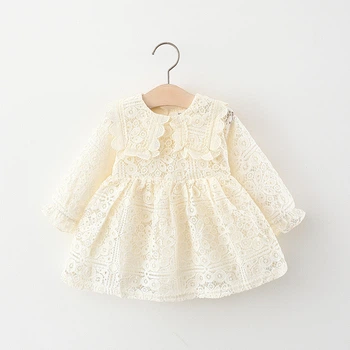 Платье детское кружевное Little Princess (Молочный, 2-3 года) 110 см