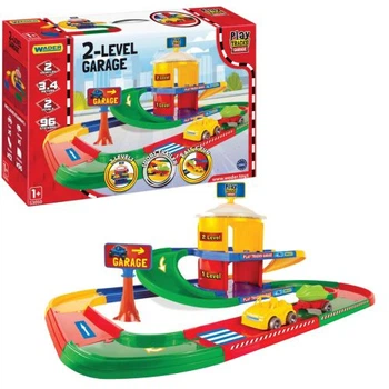 Игровой набор MIC "Play Tracks Garage" гараж с автодорогой 2 этажа