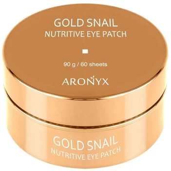 Гидрогелевые патчи для глаз Medi Flower Aronyx Gold Snail Nutritive Eye Patch с муцином улитки и золотом 60 шт (8809460461015)