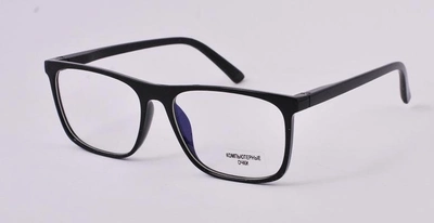 Сонцезахисні окуляри для комп'ютера Комп'ютерні окуляри 066 black прозорі