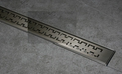 TECEdrainline пряма декоративна решітка «ROYAL» полірована нержавіюча сталь, для встановлення дренажного каналу 1200 мм (TDLroyal1200) TM TECE