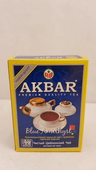 Чай черный цейлонский Акбар Голубой Аметист Blue Ametist 100 г