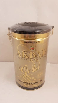 Подарочный чай Akbar Gold 450г в жестяной банке