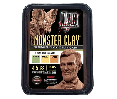 Скульптурная профессиональная масса для лепки Monster Clay Medium. 2,05 кг