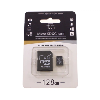 Карта пам'яті MicroSDXC 128Gb T&G Class 10 UHS-III (адаптер SD)