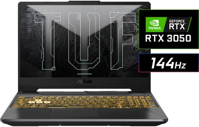 Ноутбук ASUS TUF Gaming F15 FX506HCB-HN161 (90NR0723-M04940) Eclipse Gray / 15.6" IPS / Intel Core i5-11400H / RAM 16 ГБ / SSD 512 ГБ / nVidia GeForce RTX 3050