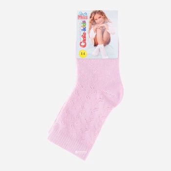 Детские носки хлопковые для девочек Conte Kids Miss 7С-76СП-113 12 Светло-розовые (4810226033364)