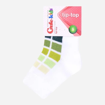 Детские носки хлопковые Conte Kids Tip-Top 5С-11СП-217 8 Бело-салатовые (4810226069530)