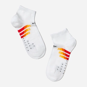 Детские носки хлопковые для девочек Conte Kids Active 13С-34СП 315 22 р Белые/Красные (4810226274729)