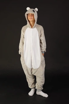 Піжама Кігурумі Сліп Для Хлопчиків Kigurumi Бегемот Сірий 155-165 см. (1082/2)