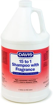Шампунь Davis 15 to 1 Fresh Fragrance з ароматом свіжості для собак, котів, концентрат 15:1 3.8 л (87717900526)