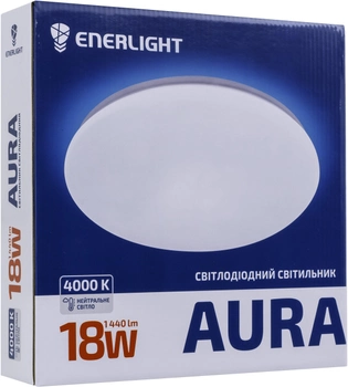 Світильник стельовий світлодіодний Enerlight AURA 18 Вт 4000 К (AURA18SMD80N)