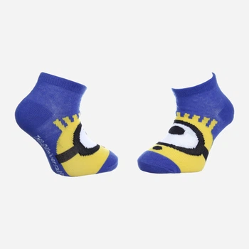 Дитячі шкарпетки бавовняні Disney Minions 83890147-4 31-34 Блакитні (3349610006796)