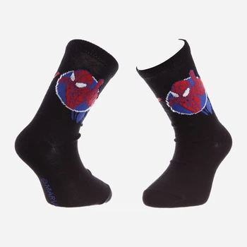 Дитячі шкарпетки бавовняні для хлопчиків Disney Spiderman 83899920-5 27-30 Чорні (3349610010403)