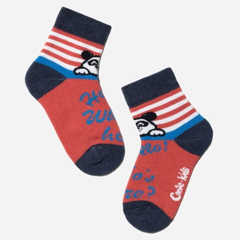 Дитячі шкарпетки махрові Conte Kids Sof-Tiki 7С-46СП-229 14 р Червоні (4810226158630)