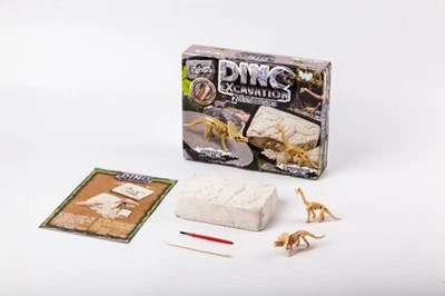 Набор для проведения раскопок "Dino excavation" динозаврики укр. 7513 DEX-01-04,05,06