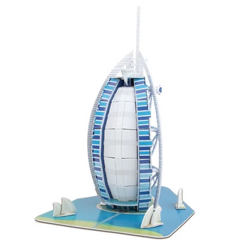 3D пазлы картон (BURS AL ARAB DUBAI) ZEINDUSTRY TOYS 168-B7 (6961010220212)