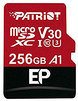 Карта памяти Patriot microSDXC EP Series 256GB Class 10 UHS-I (U3) V30 A1 + SD-адаптер (PEF256GEP31MCX)