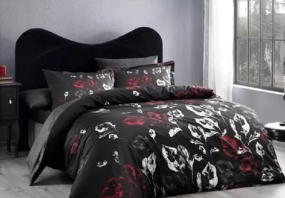 Постельное белье Tac Tallin siyah сатин Deluxe евро