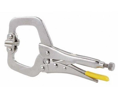 Клещи зажимные Stanley с фиксатором и С-образными губками 185 мм 0-84-816