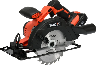 Пила дисковая аккумуляторная Yato YT-82810 Li-Ion 18 В 2 Ач 165 мм
