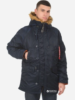 Парка Alpha Industries Slim Fit N-3B Parka S Replica Blue/Orange