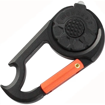Брелок-фонарик Munkees Carabiner LED with Bottle Opener NEW black (1089-NEW-BK)
