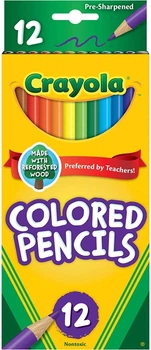 Набор карандашей Crayola Colored Pencils 12 штук (6840124044)