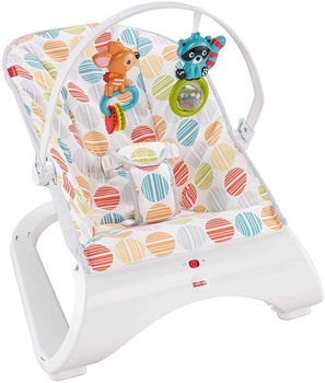 Фишер Прайс Кресло качалка с вибрацией шезлонг Комфорт Fisher-Price Comfort Curve Bouncer