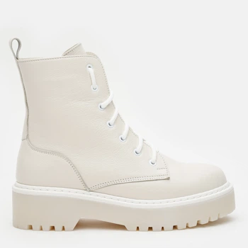 Жіночі зимові берці шкіряні високі Ashoes 2788/4 9400 вовна 38 24.5 см Бежеві (ROZ6400189958)