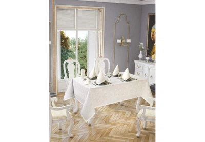 Скатерть Jackline Pano Linen Cream 3382-2 Кремовый (14003384)