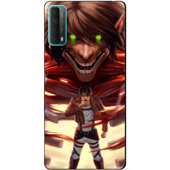 Силиконовый бампер чехол Candy для Huawei P Smart 2021 с аниме Attack on Titan