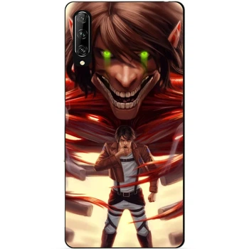 Силиконовый чехол бампер Candy для Huawei P Smart Pro с аниме Attack on Titan