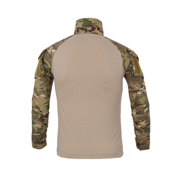 Тактична сорочка Lesko A655 Camouflage XXL (38р) кофта з довгим рукавом камуфляж (K/OPT2-4256-12571)